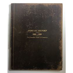 Canadian Bank of Commerce, Annual Reports 1868 - 1889, hard bound.