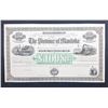 Image 1 : Province of Manitoba £100 Debenture Lot of Two very rare and attractive documents.