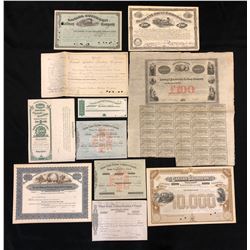 Collection of Railway Financial Documents.