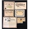 Image 1 : Six assorted financial documents printed by Canada Bank Note Co.