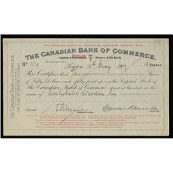 Canadian Bank of Commerce, share certificates