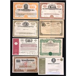 United States, stock and bond certificates.