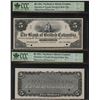 Image 1 : Bank of British Columbia, $5 1894 Face and Back Proofs