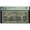 Image 1 : Dominion Bank $10, 1910 - Error Cut