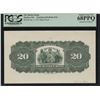 Image 3 : Quebec Bank, $20 1911 Face and Back Proofs.