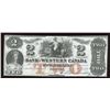 Image 1 : Bank of Western $2, 1859 Remainder