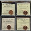 Image 1 : Lot of 4 - ICCS Graded Coins