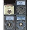 Image 1 : Lot of 4 Graded Canadian Five Cents