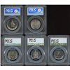 Image 2 : Fifty Cents - Lot of 5 PCGS Graded Coins