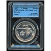 Image 1 : 1967 Silver Dollar with maple leaf and anchor Counterstamps