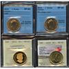 Image 1 : Lot of 4 Graded Loonies (2003 - 2018)