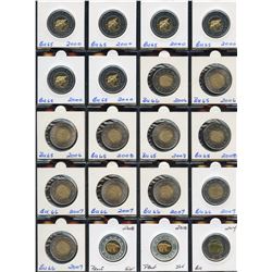 Lot of 27 Canadian Toonies