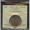 Image 2 : 2010 Toonie with 14 Serrations
