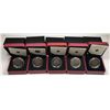 Image 1 : $4 RCM Dinosaur Complete Set of 5 Coins