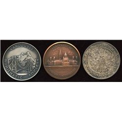 Coin Club/ Society medals - Lot of 3