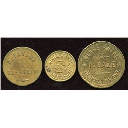 Ontario - Br. 793, 794, 839. Lot of three tokens