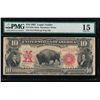 Image 1 : 1901 $10 Bison Legal Tender Note PMG 15