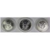 Image 2 : 1998, 1993 AND 1995 AMERICAN SILVER EAGLES