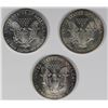 Image 2 : 1990, 1987 AND 1989 AMERICAN SILVER EAGLES