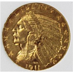 1911-D $5 GOLD INDIAN