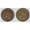 Image 1 : 1859 & 1862 INDIAN CENTS