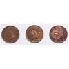 Image 1 : 1904, 1903 AND 1899 INDIAN CENTS
