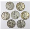 Image 1 : GROUP OF WALKING LIBERTY HALF DOLLARS