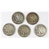 Image 2 : 5 WALKING LIBERTY HALF DOLLARS