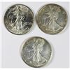 Image 1 : 3 WALKING LIBERTY HALF DOLLARS