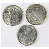 Image 2 : 3 WALKING LIBERTY HALF DOLLARS