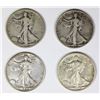 Image 1 : FOUR WALKING LIBERTY HALF DOLLARS