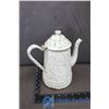 Image 3 : Enamel Pot, Brass Spitoon and Blow Torch