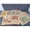 Image 1 : Vintage News Papers and Cartoon Strip Cut Outs