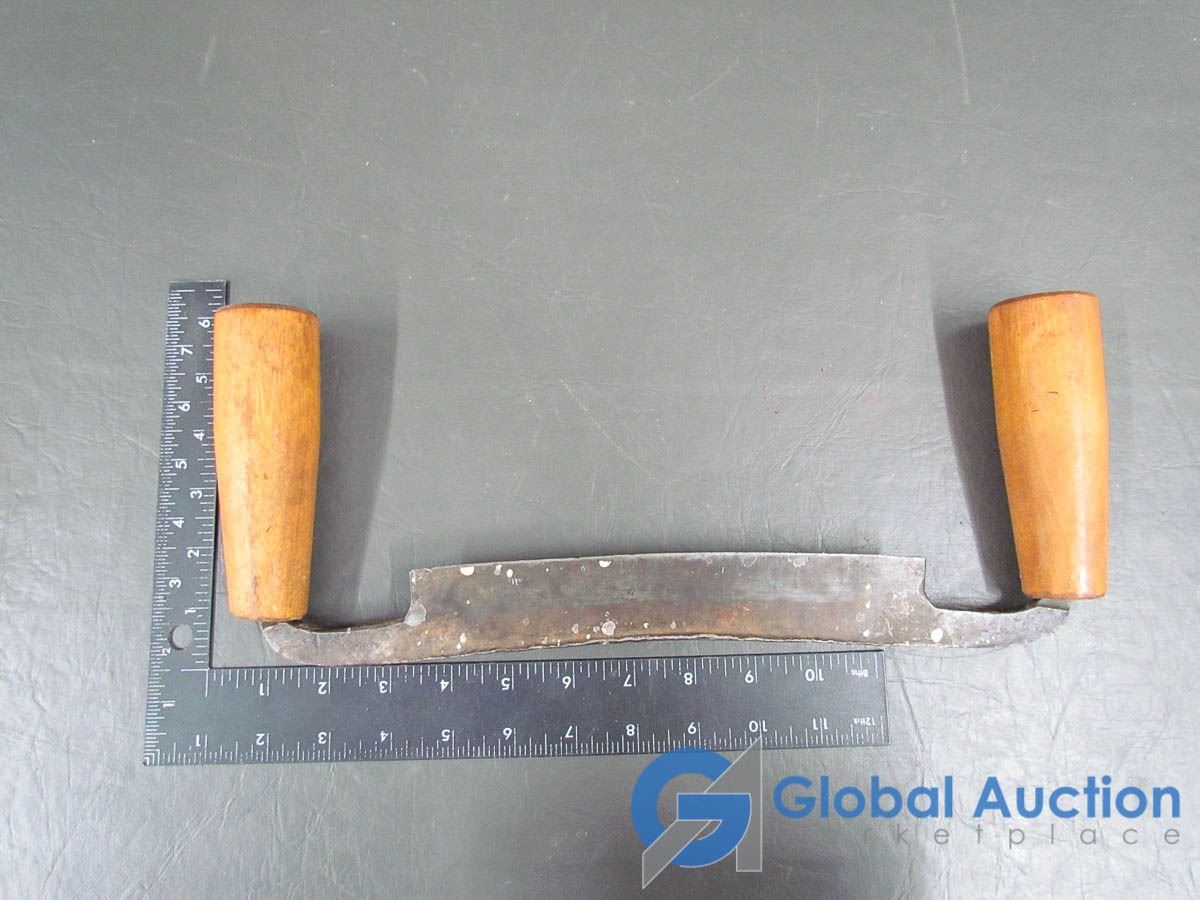 Antique Draw Knife (Wooden Handle)