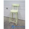 Image 1 : Vintage Green Metal Bar Height Stool
