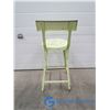 Image 3 : Vintage Green Metal Bar Height Stool