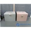 Image 1 : (2) Metal Filling Storage Boxes