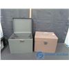Image 2 : (2) Metal Filling Storage Boxes