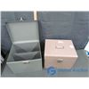 Image 3 : (2) Metal Filling Storage Boxes