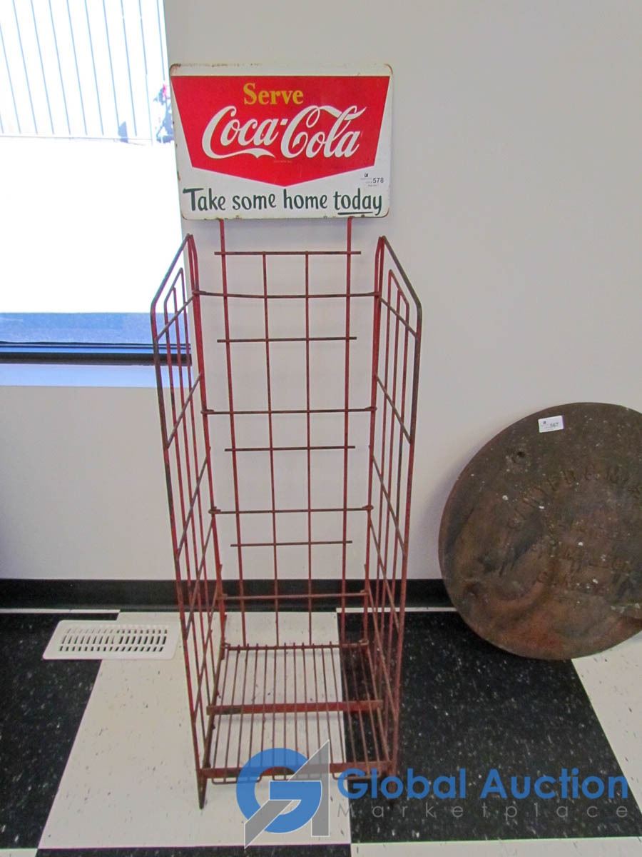 Vintage Coca-Cola Wire Display Rack