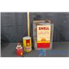 Image 1 : (3) Different Shell Clam Shell Tins
