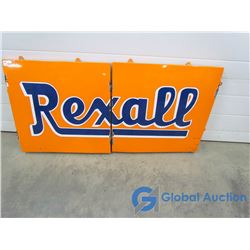Porcelain Rexall Sign (2 Pieces)