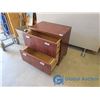 Image 2 : Cherry Finish 2 Drawer Lateral Filing Cabinet - OFFSITE