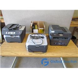 (3) Brother Laser Printers & Toner Cartridges - OFFSITE