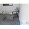 Image 2 : Glass Top L-Shaped Desk - OFFSITE