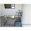 Image 4 : Glass Top L-Shaped Desk - OFFSITE