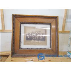 Antique Wooden Picture Framed Photo - OFFSITE
