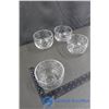 Image 5 : Set of 6 Coffee Cup and a Set of 4 Clear Glass Bowls