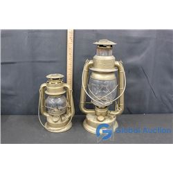 (2) Vintage Oil Lanterns