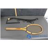 Image 1 : Vintage Tennis Racket and (1) Hame